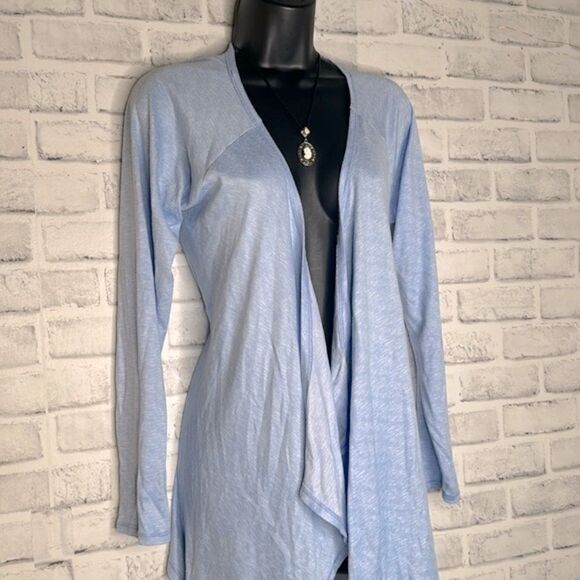 Kim Rogers Intimates Ultra Soft Baby Blue Sleep Cardigan Wrap Size Small - Picture 2 of 4